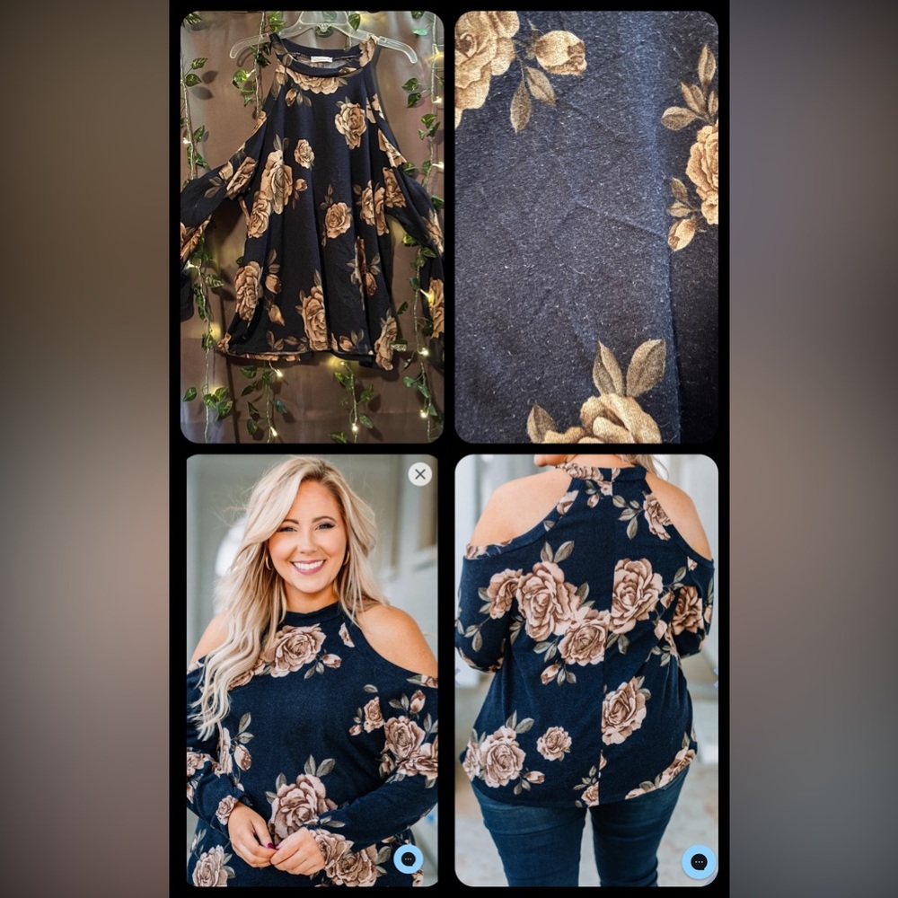 Chic Soul || Sweet Darlin’ Cold Shoulder Top